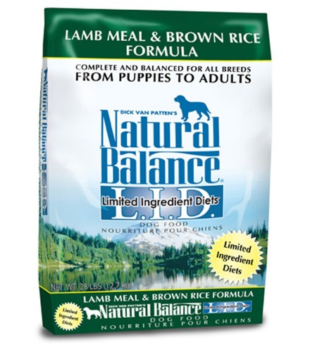 Natural Balance L.I.D. Lamb Meal & Brown Rice Formula Dry Dog Food 28lb